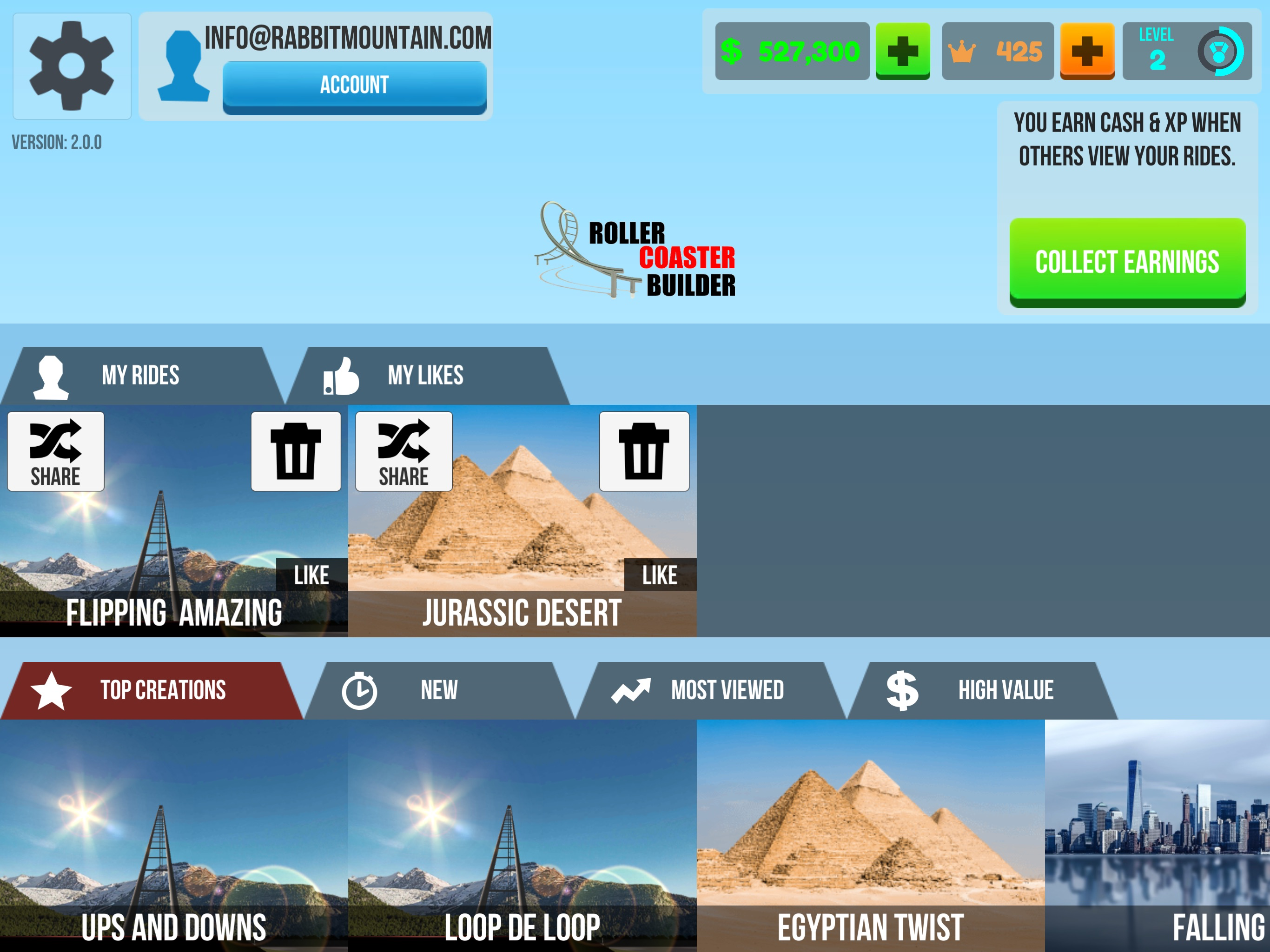 Roller Coaster Builder Mobile screenshot 7