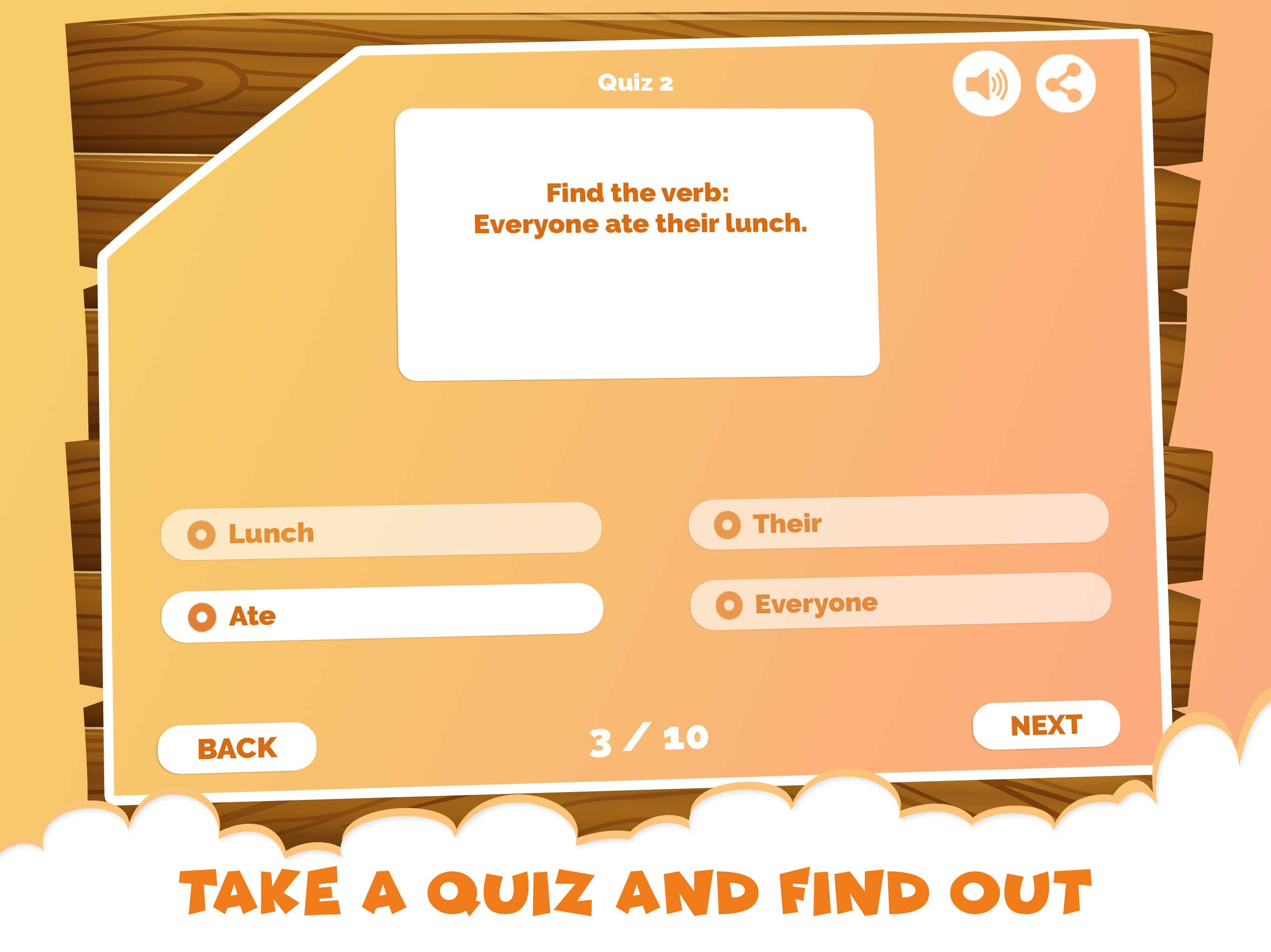 English Grammar Verb Quiz Game