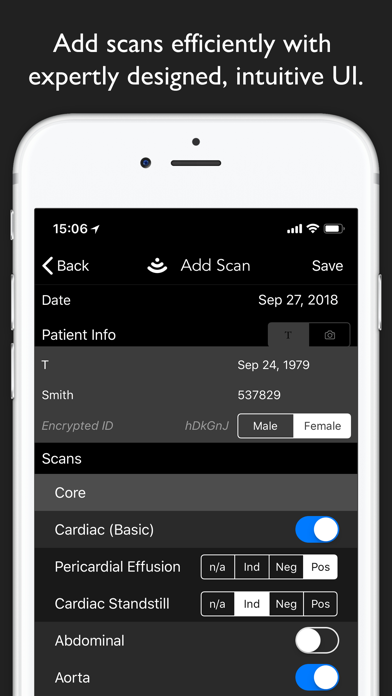 EchoLog - Ultrasound Logbook Screenshot