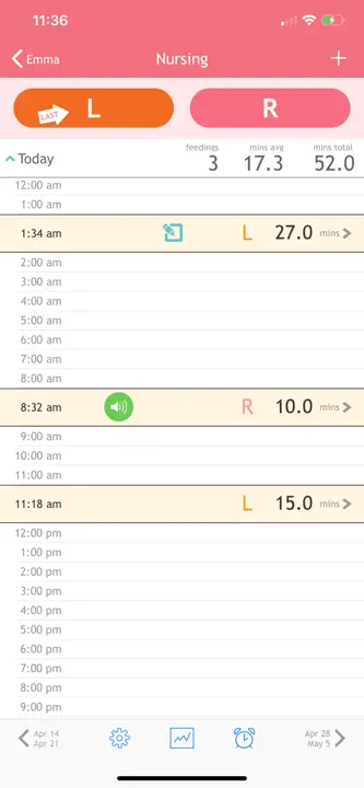Baby Breastfeeding Tracker : capture d’écran 2 sur 6