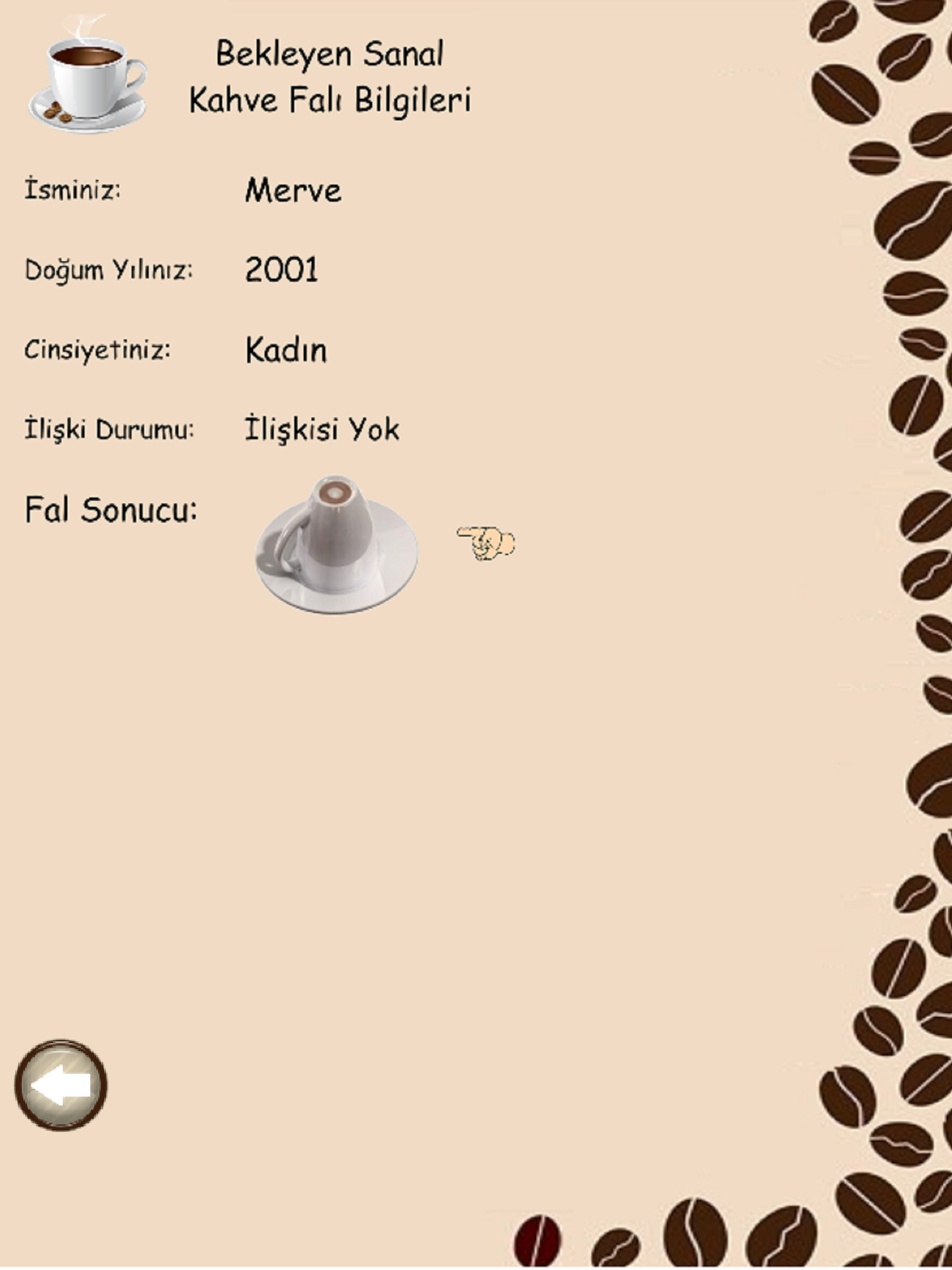 Sanal Kahve Falı