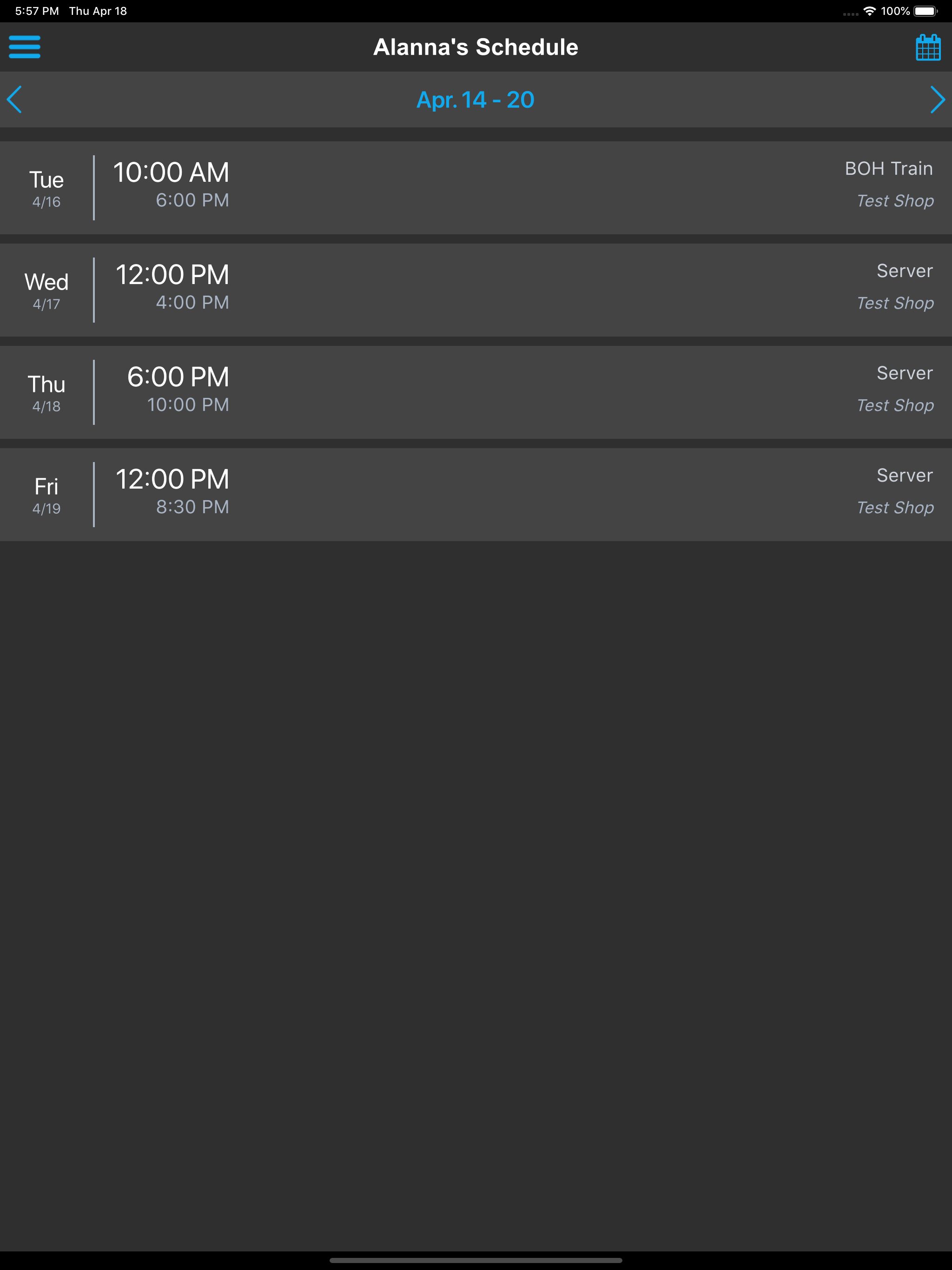 oneSchedule