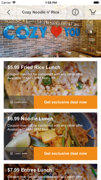 Cozy Noodle n' Rice Chicago Screenshot
