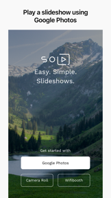 SoloSlides for Google Photos screenshot