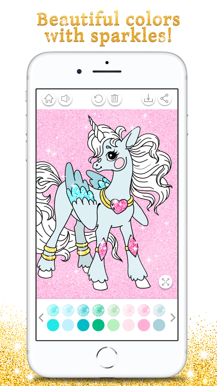 Unicorn Coloring Book Sparkle