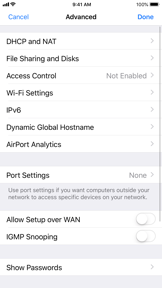 AirPort Utility screenshot