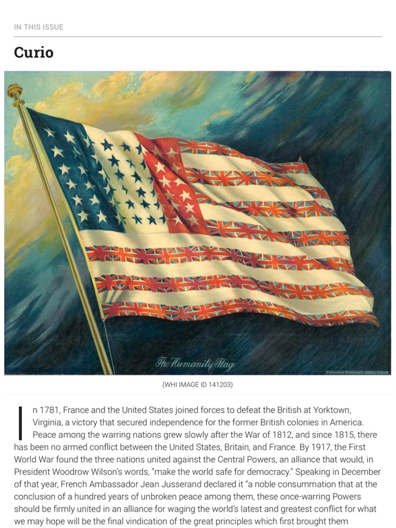 Wisconsin Magazine of History iPad screenshot