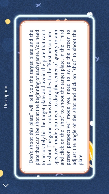 Don't shoot this plate