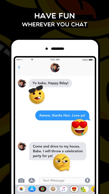 Smiley Bigmoji 3D Stickers