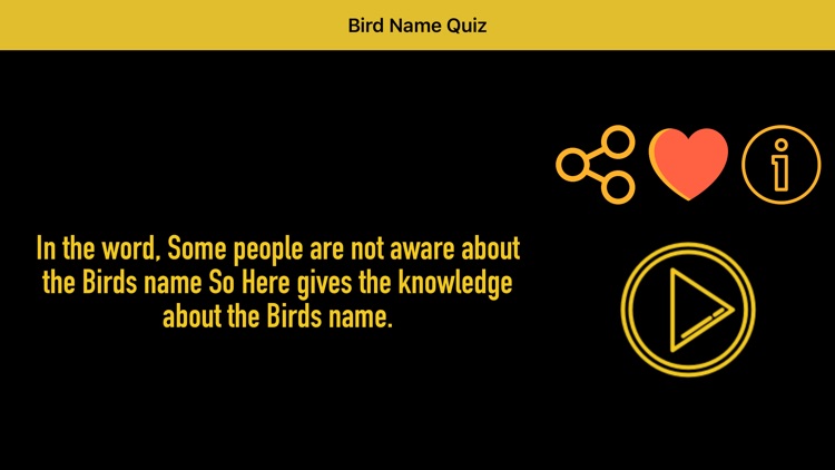 Bird Name Quiz