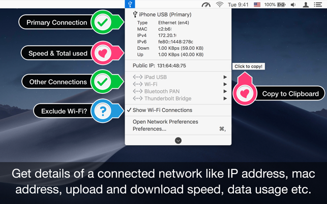 ‎Ethernet Status Screenshot