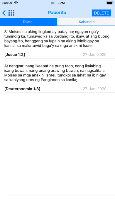 Holy Bible in Filipino Screenshot