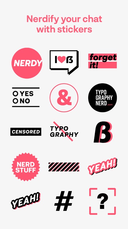 Typography Nerd Sticker