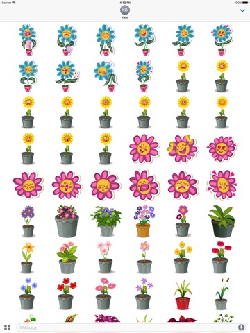 Flower Power Emoji Stickersのおすすめ画像2