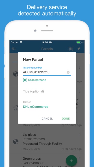 Packages - Track Your Parcels Screenshot