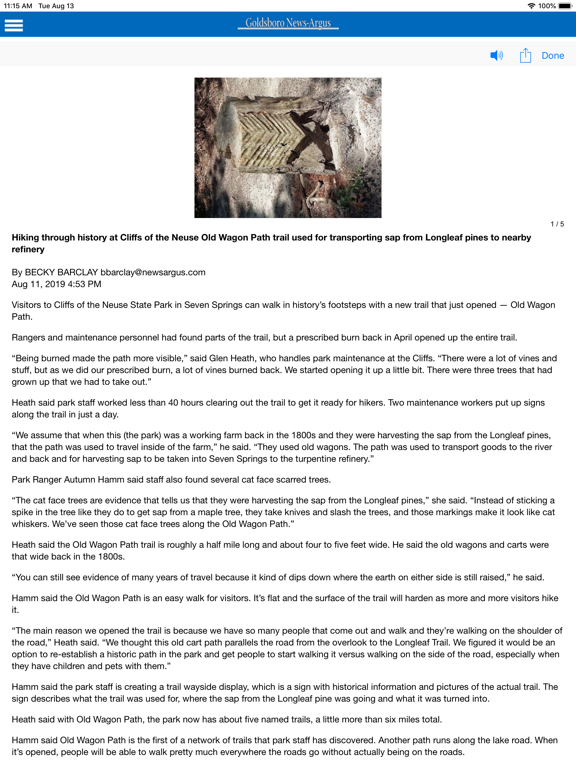 Goldsboro Argus iPad screenshot 4 - News app