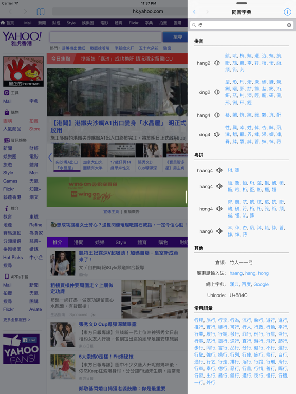 同音字典 iPad screenshot 4 - Reference app