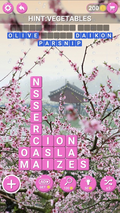 Word Seasons Block Puzzle Game Screenshot