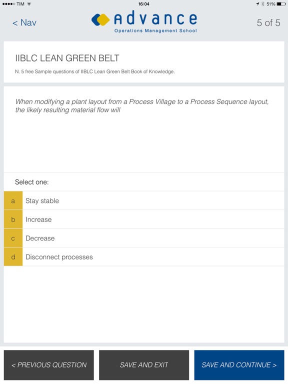 Screenshot #6 pour CGBL Lean Green Belt exam prep