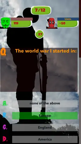 Game screenshot World War 1 test Quiz apk