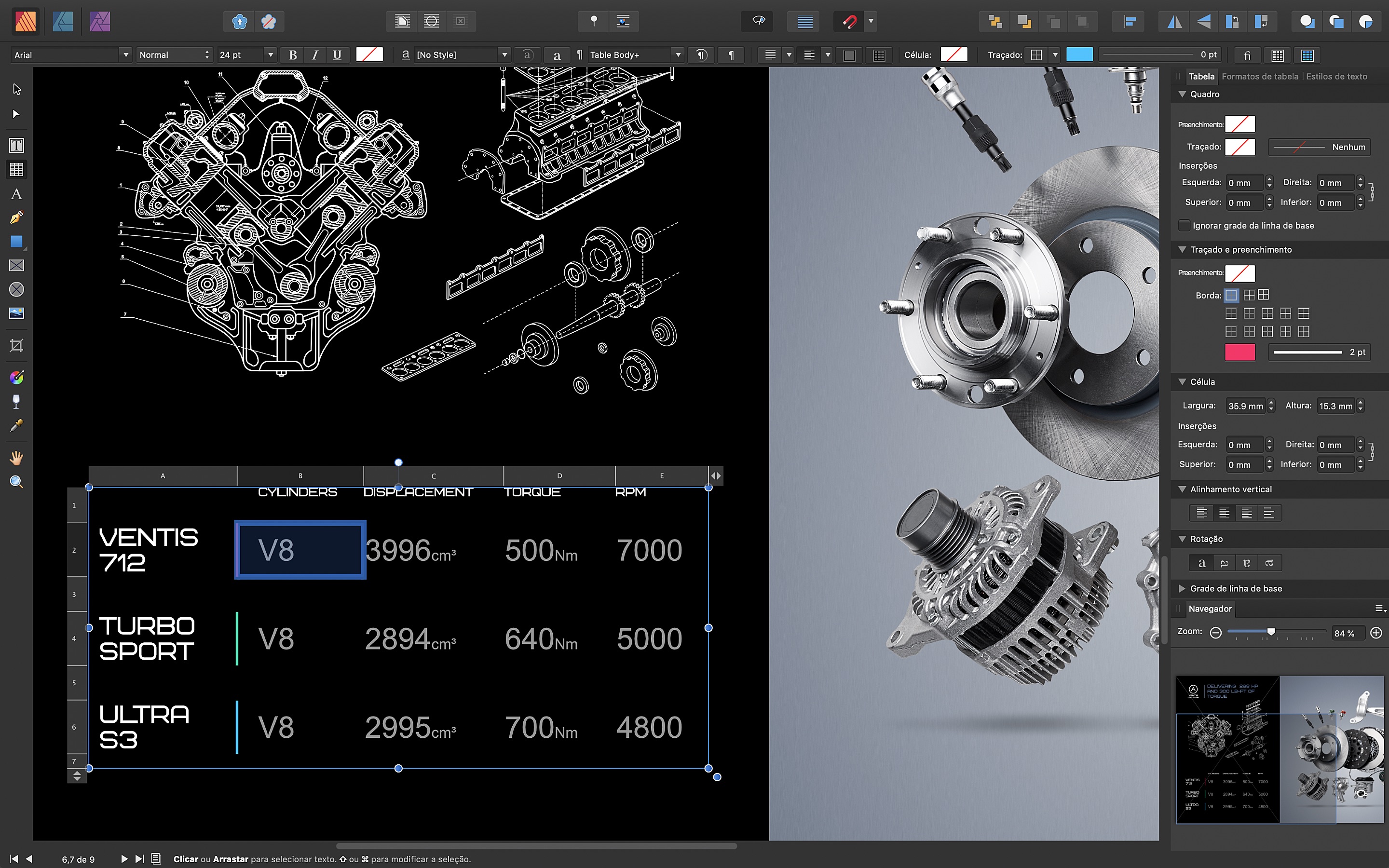 Screenshot do app Affinity Publisher