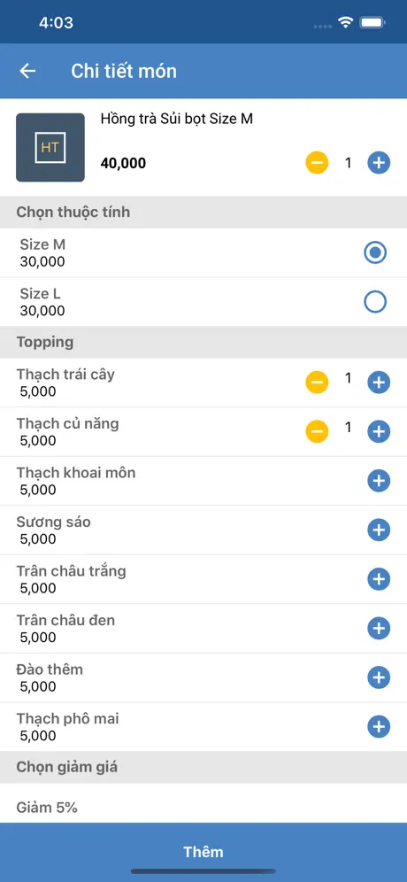 Suno F&B Gọi món