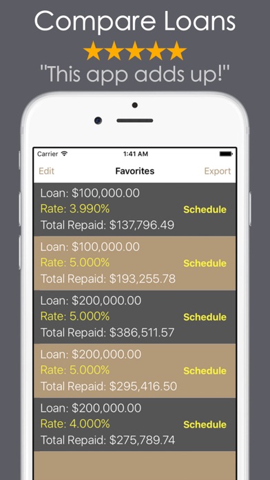 Screenshot #3 pour Loan Calculator PRO - Mortgage