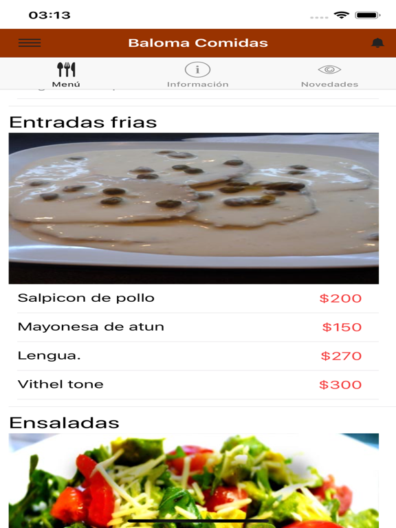 Screenshot #5 pour Baloma Comidas