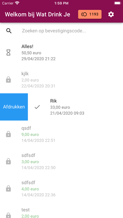 Wat Drink Je? Screenshot