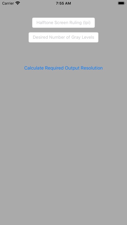 Required Output Resolution
