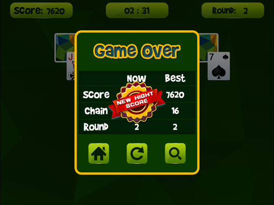 .Tri Peaks Solitaire iPad screenshot 4 - Games app
