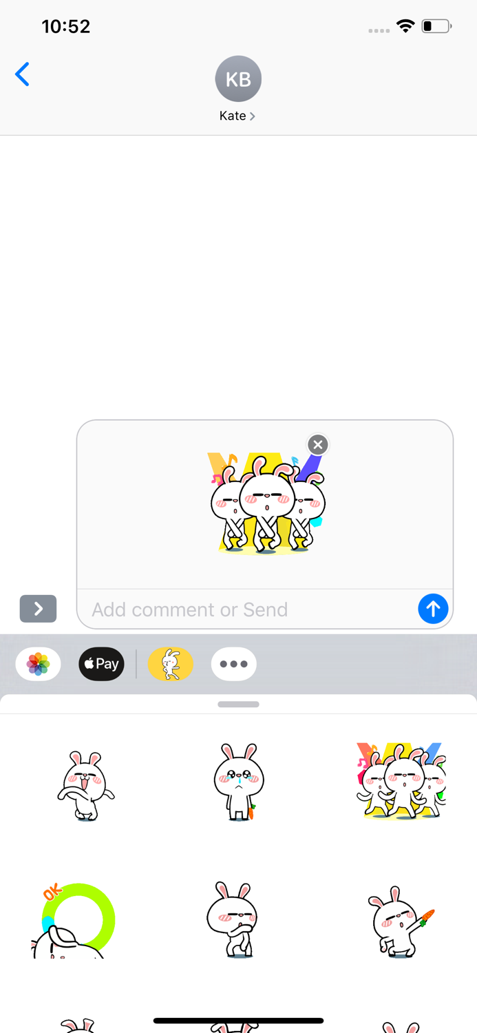 Funny Rabbit Dancing.s Sticker