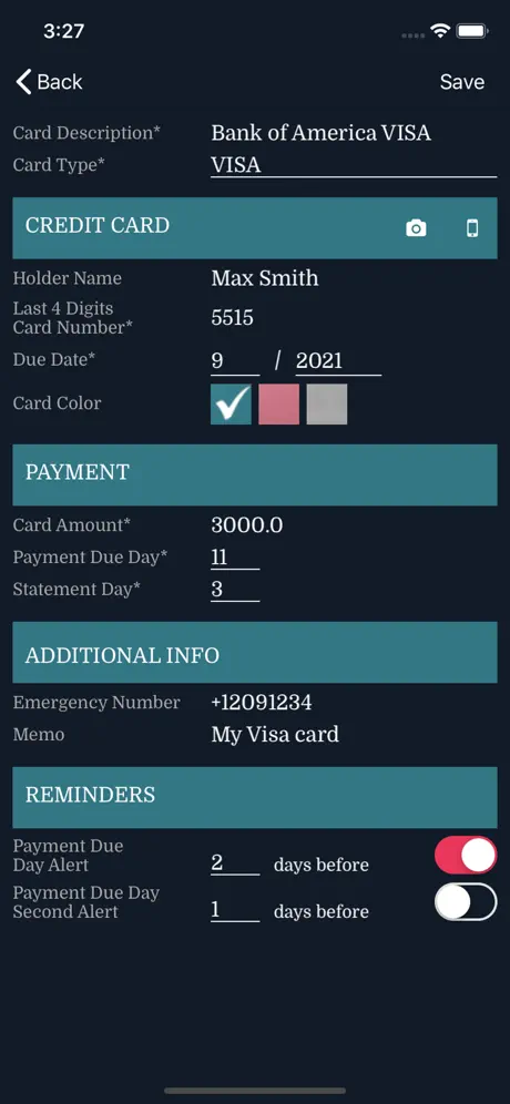 Credit Card Expenses Manager