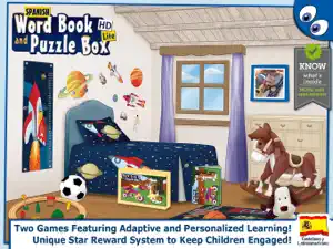 Spanish Words and Puzzles Lite screenshot 1
