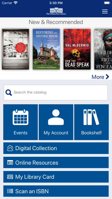 The Urbana Free Library Screenshot