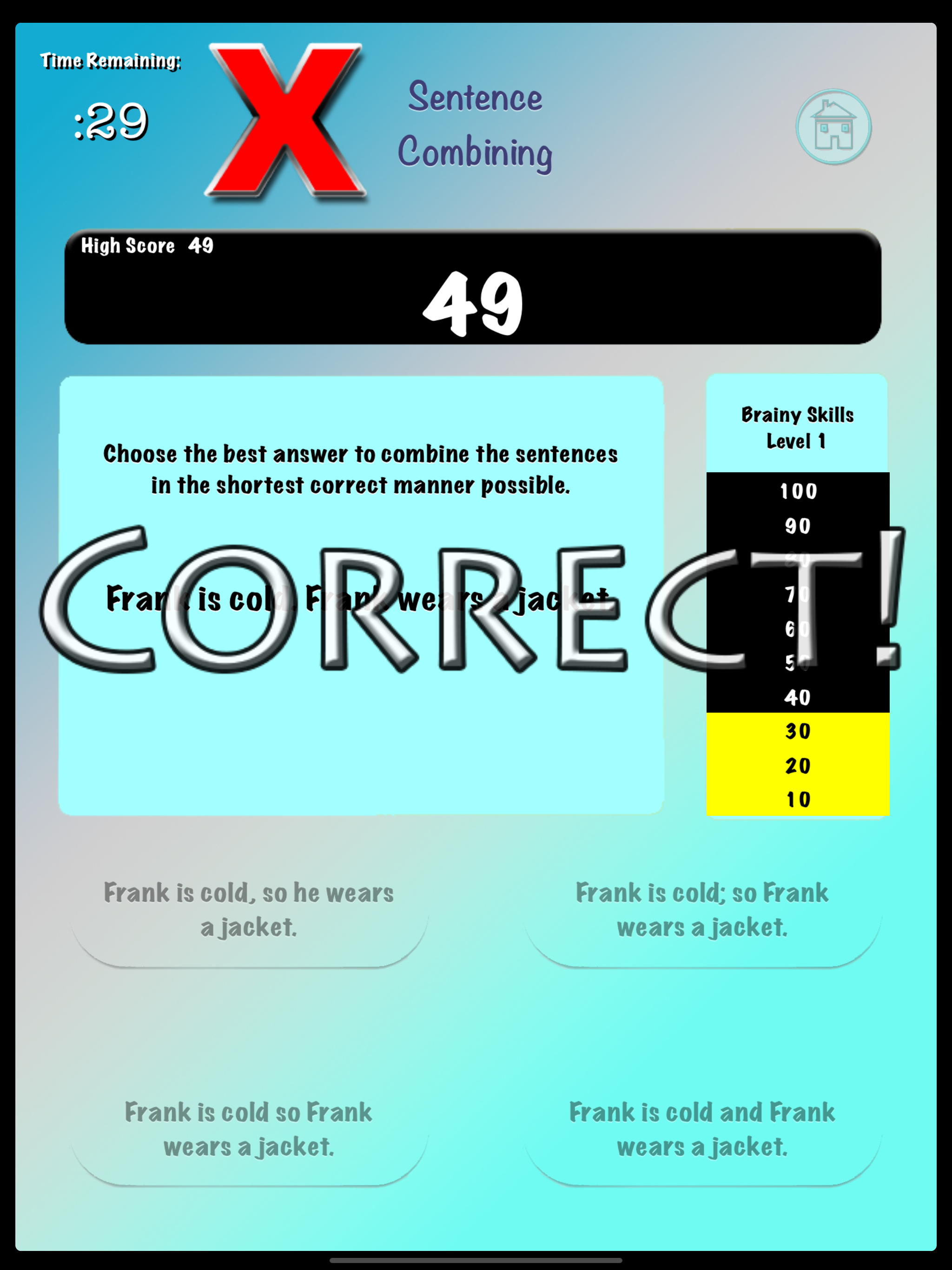 Brainy Skills Sentence Combine screenshot 9