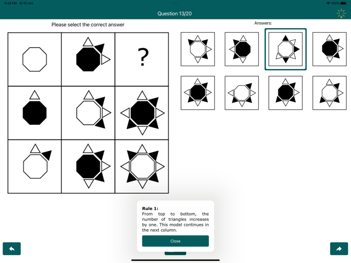 IQ Test Ravens Matrices Pro