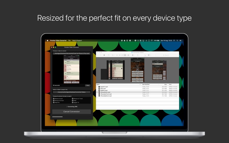 app preview video converter iphone screenshot 2