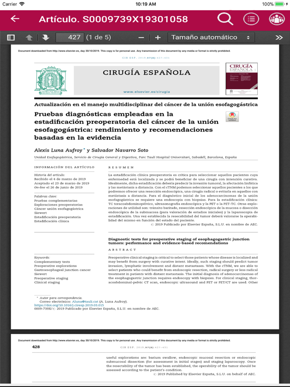 Screenshot #5 pour Cirugía Española