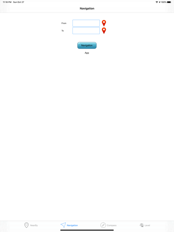 NearbyNaviga-map compass iPad screenshot