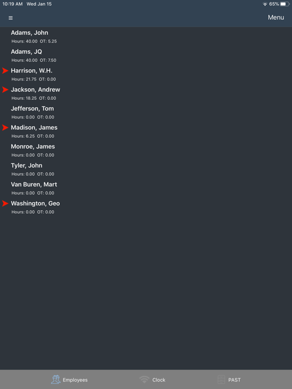 TimePilot Extreme Blue II iPad screenshot 1 - Business app
