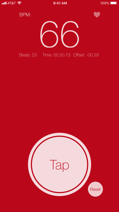 Screenshot #1 pour Tap Tap Heart Rate Measurment