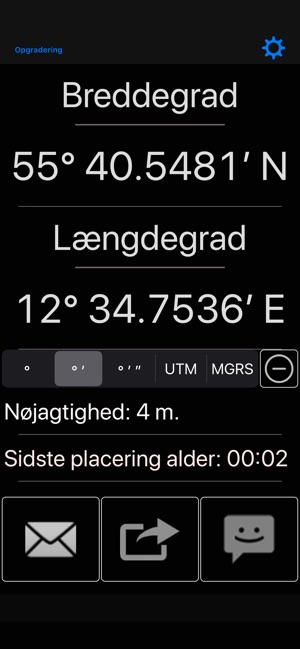 Min GPS koordinater i App Store