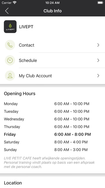 LIVEPT - personal fitness club