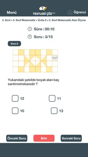 Testleri Çöz iPhone Ekran Görüntüsü 5