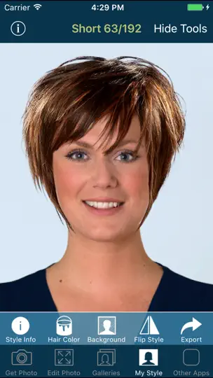 Capture d'écran de Hairstyle Try On PRO sur iPhone 1