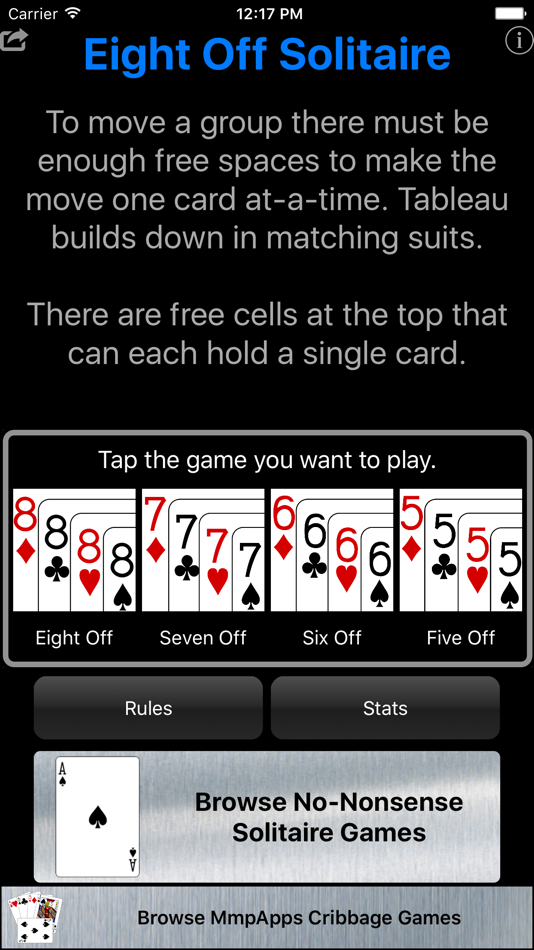 Eight Off Classic Solitaire - 1.6 - (iOS)