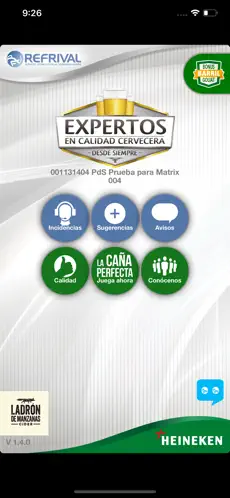 Screenshot 1 MATRIX app para pds iphone