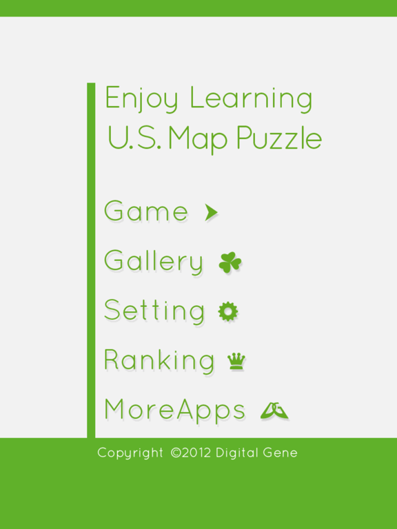 Enjoy Learning U.S. Map Puzzle iPad screenshot 5 - Games app