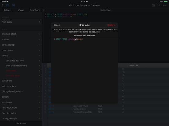 Screenshot #6 pour Postgres Client by SQLPro